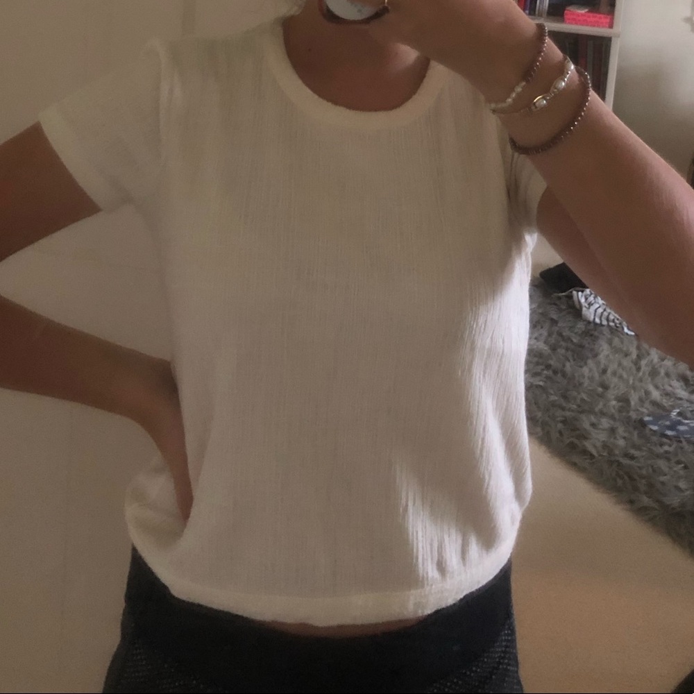 Madewell White Tie-In-The-Back Top - Picture 4 of 5
